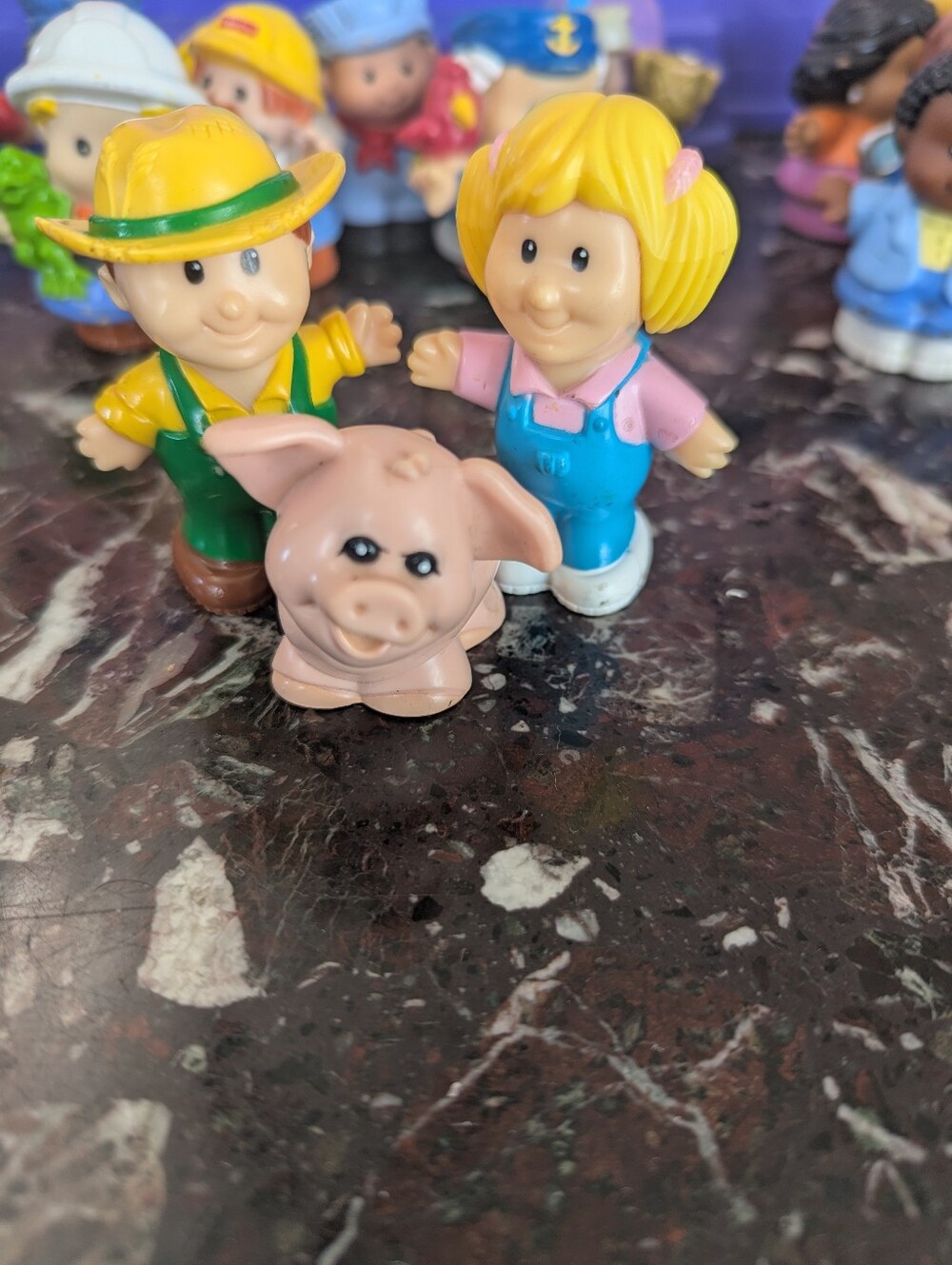 vintage Little People- Sold As Set - Farm Friends Toy Set